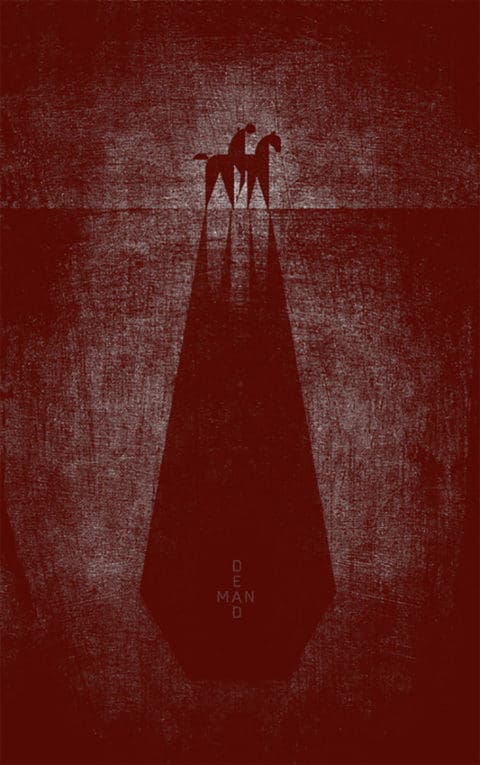 Lonesome and deadly movie poster for Dead Man by Ross Bruggink