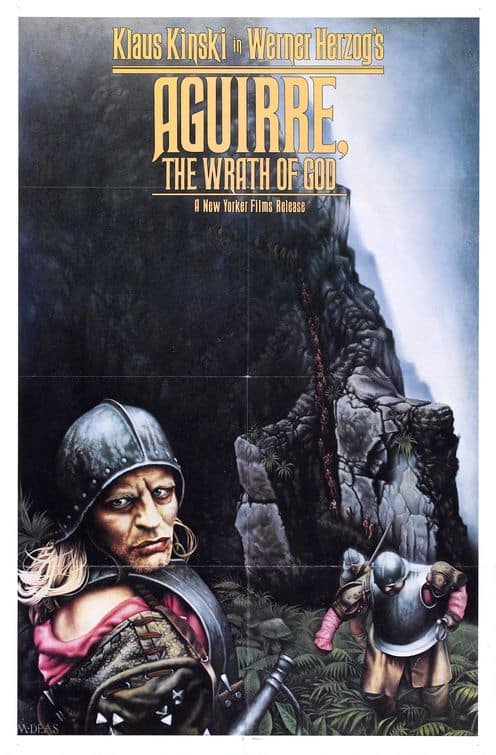 Exploratory Klaus Kinski portrat and movie poster by Michael Deas for Aguirre, the Wrath of God