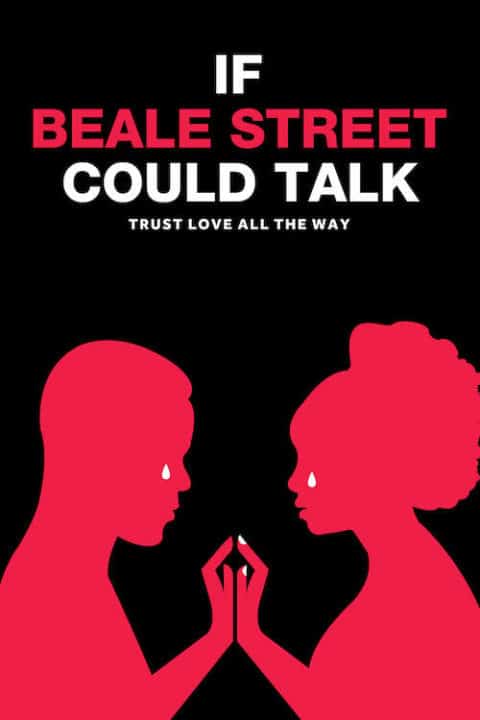 Red and Black alternate movie poster by Popate for If Beale Street could talk