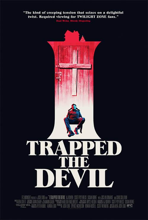 Black White and Red Film Poster for I trapped the Devil