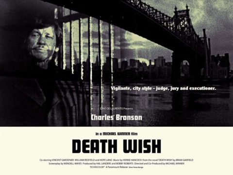 Black and White landscape poster for Death Wish