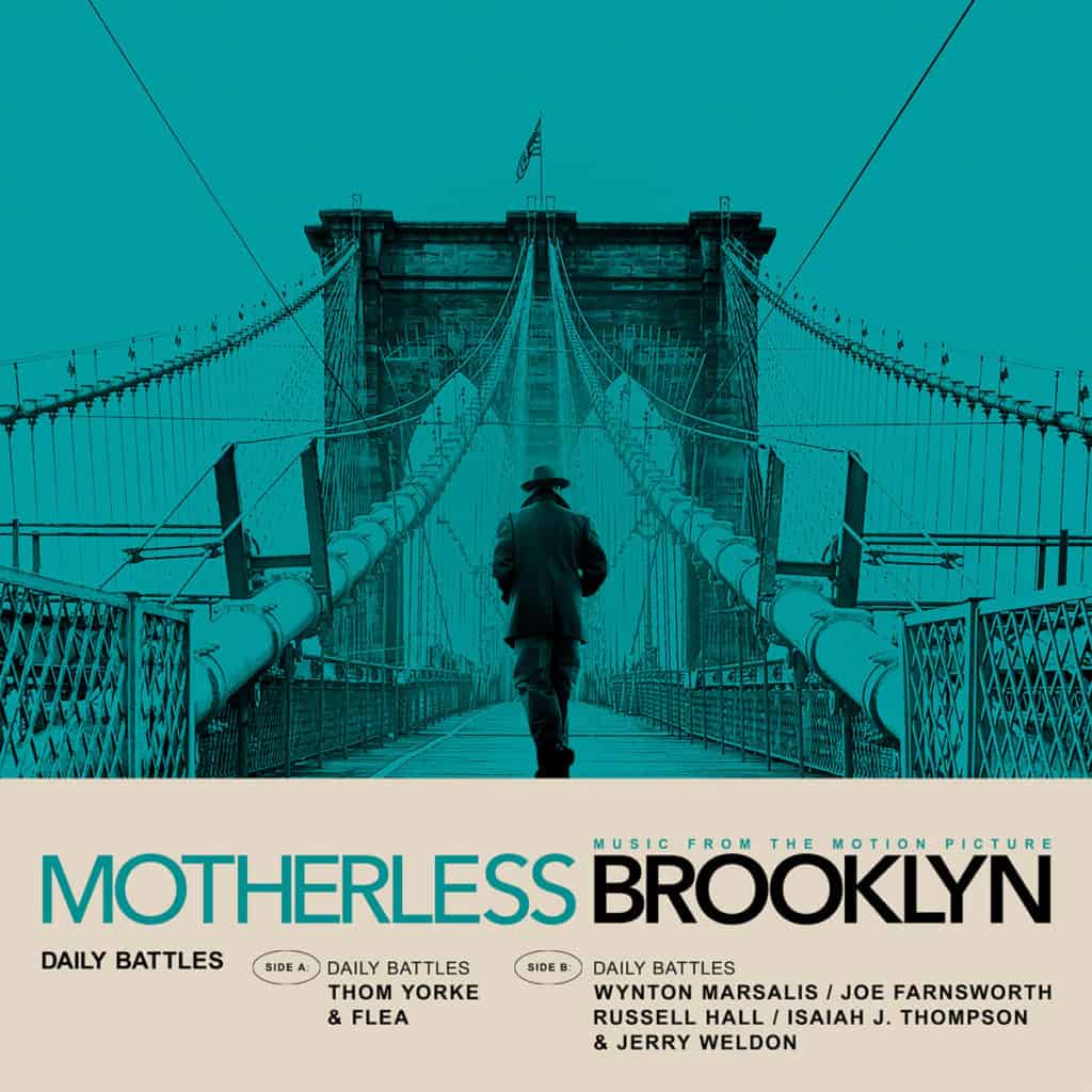 Motherless Brooklyn Teal Soundtrack Poster Daniel Pemberton Film Score Review