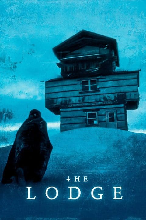 The Lodge Teal Alternate Movie Poster A Lone Figure Stands Before a Menacing House