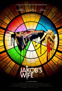 A Female Vampire Floats in front of a stained glass window - alternate Jakob's Wife poster by Mister.S